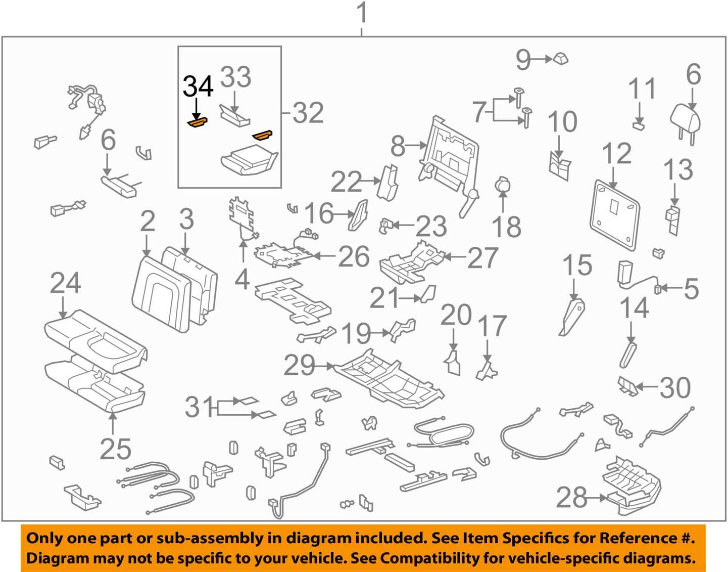 Toyota 72831-60060-C0 Seat Armrest Plate