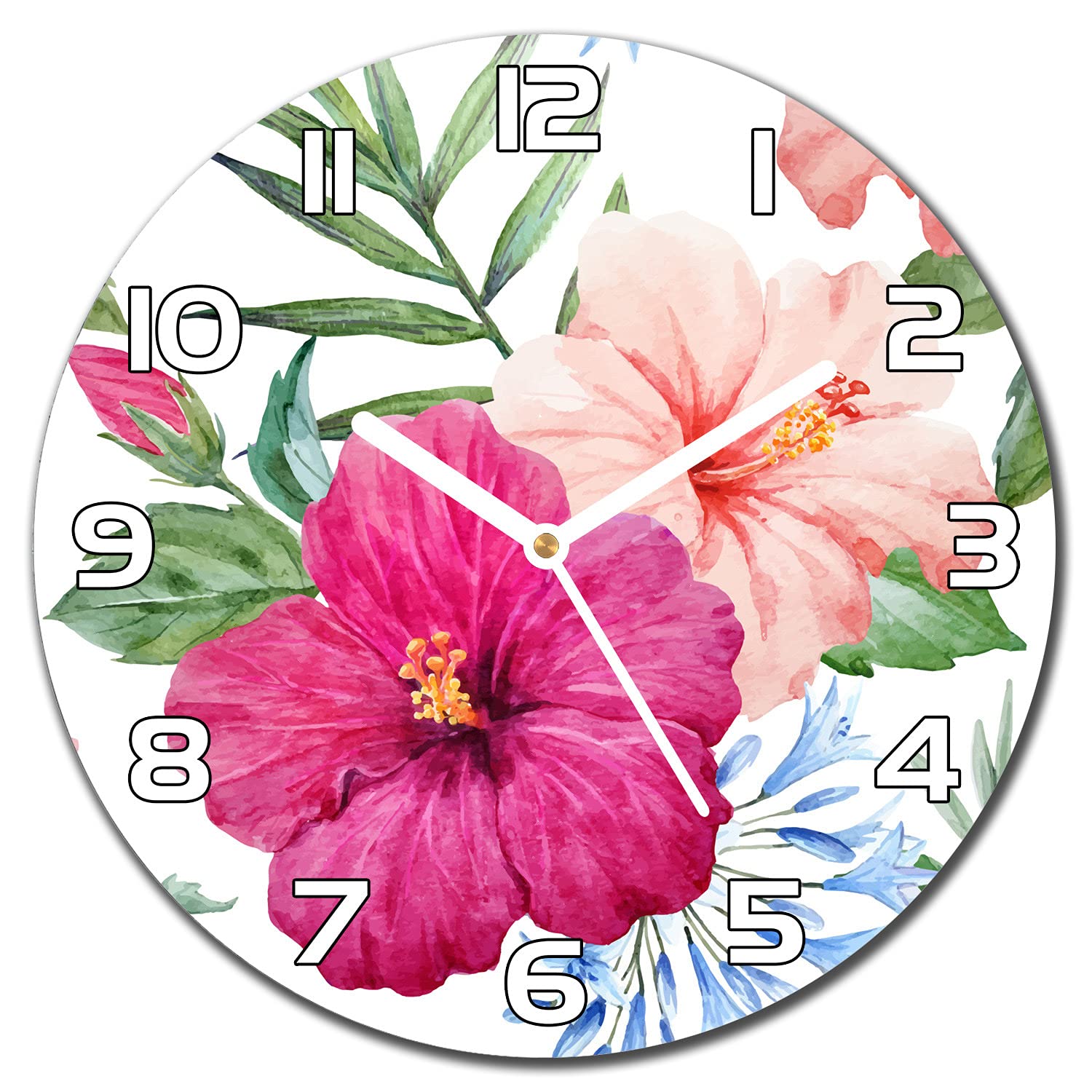 Horloge en verre lavable pour cuisine propre sans graisse Coloray