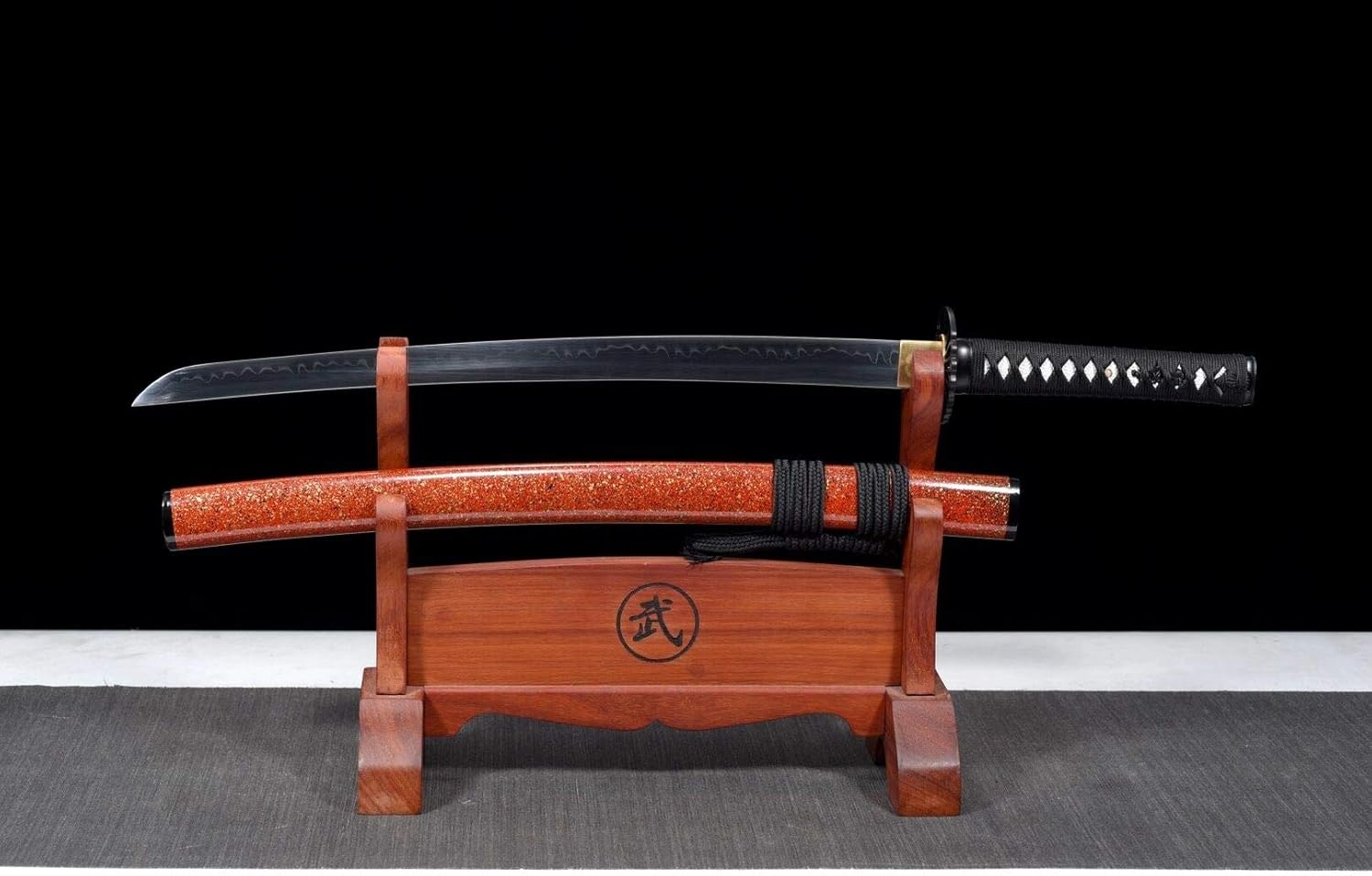 Razor Sharp Clay Tempered T1095 High Carbon Steel Japanese Samurai Sword Combat Ready Full Tang Wakizashi Ko-Katana