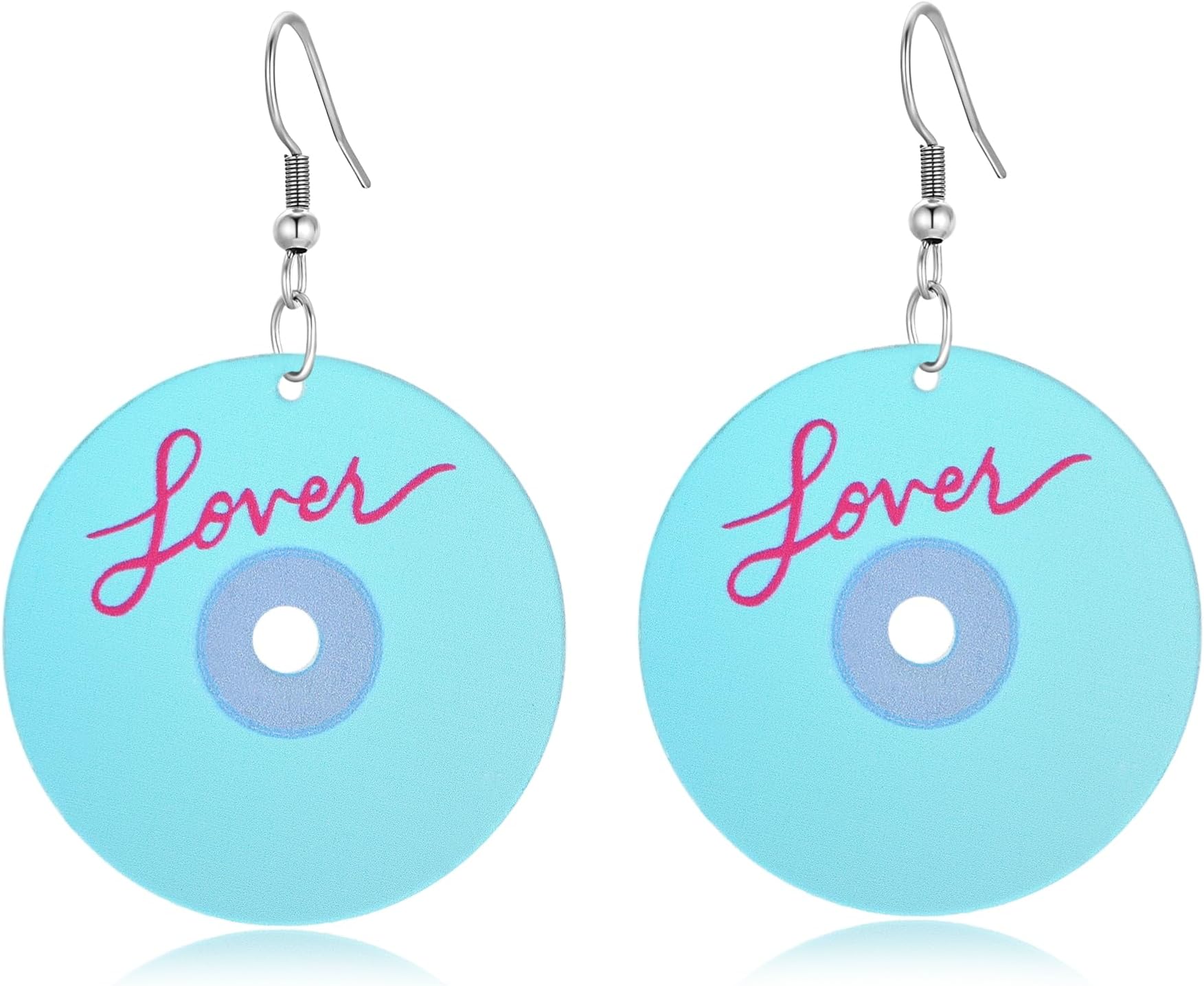 1989 Earrings Acrylic Midnigh Lover Eras Earrings TS Album Inspired Earrings Taylor Merch Jewelry Concert Gifts for Women Girls Swiftie Fans (Colorful Lover)