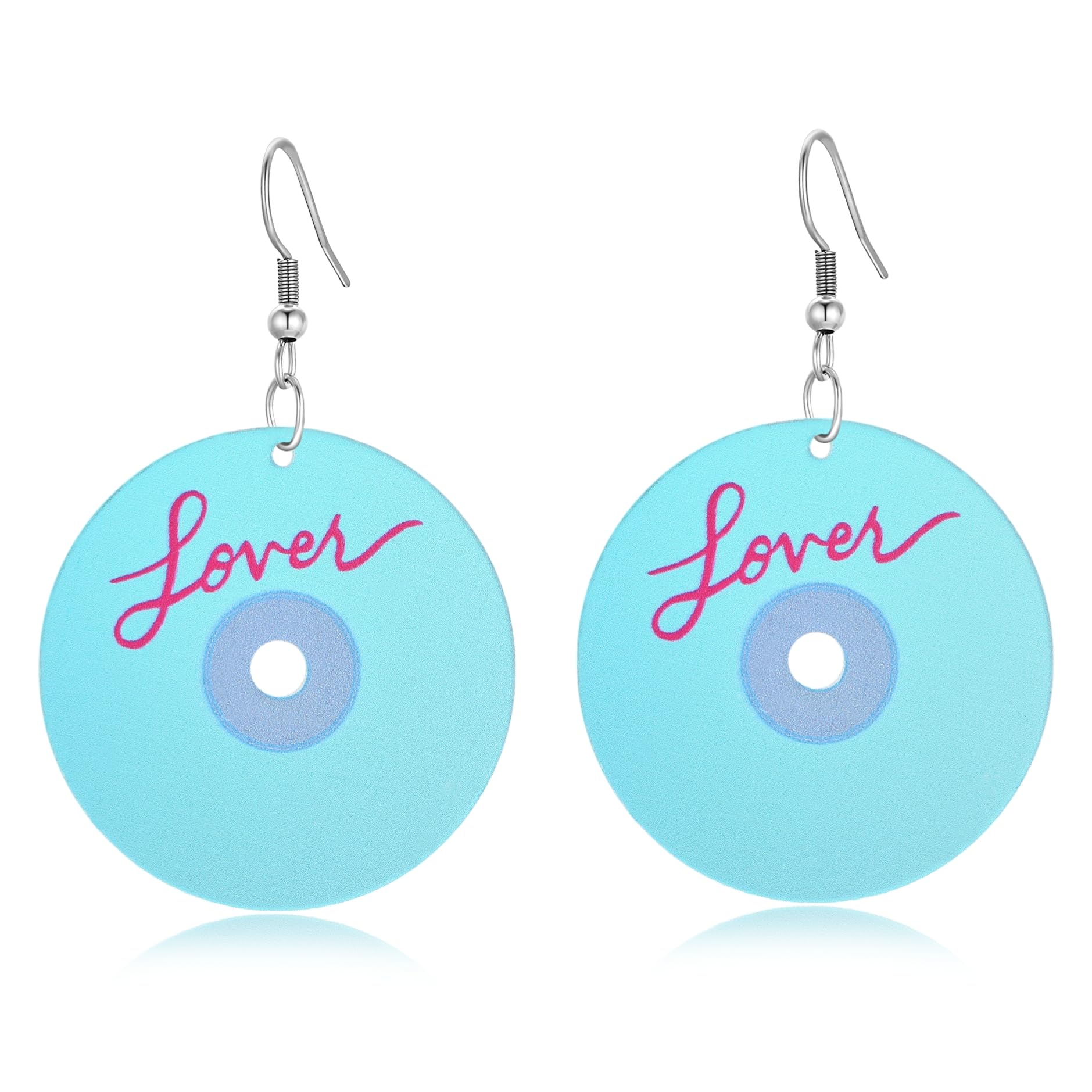 1989 Earrings Acrylic Midnigh Lover Eras Earrings TS Album Inspired Earrings Taylor Merch Jewelry Concert Gifts for Women Girls Swiftie Fans (Colorful Lover)
