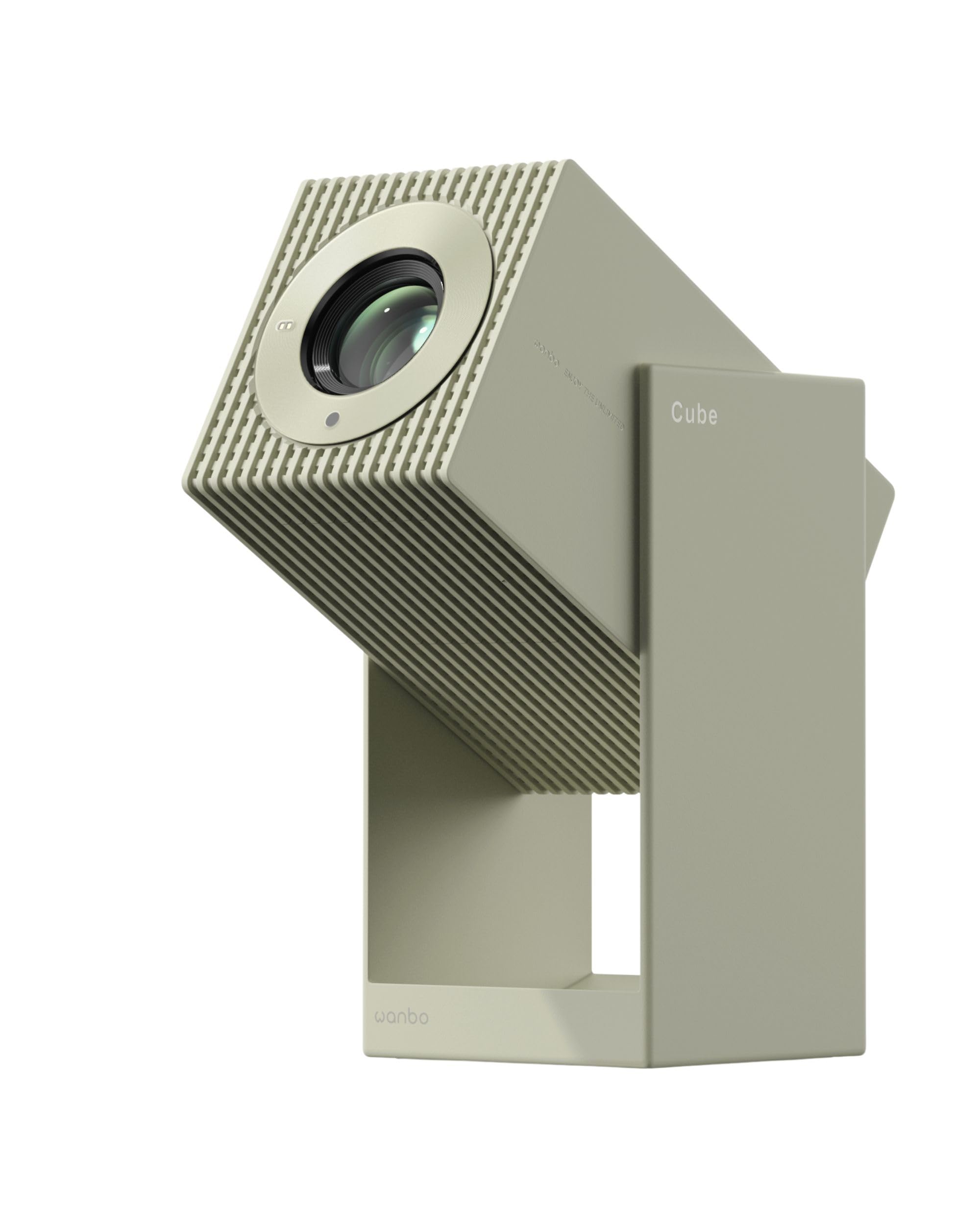 Wanbo Cube 2 Pro - Proyector Inteligente con Android TV y Enfoque automático ToF, Mini proyector portátil Compacto y Altavoz Bluetooth de 8 W, corrección Keystone, Cine en casa para Espacios pequeños