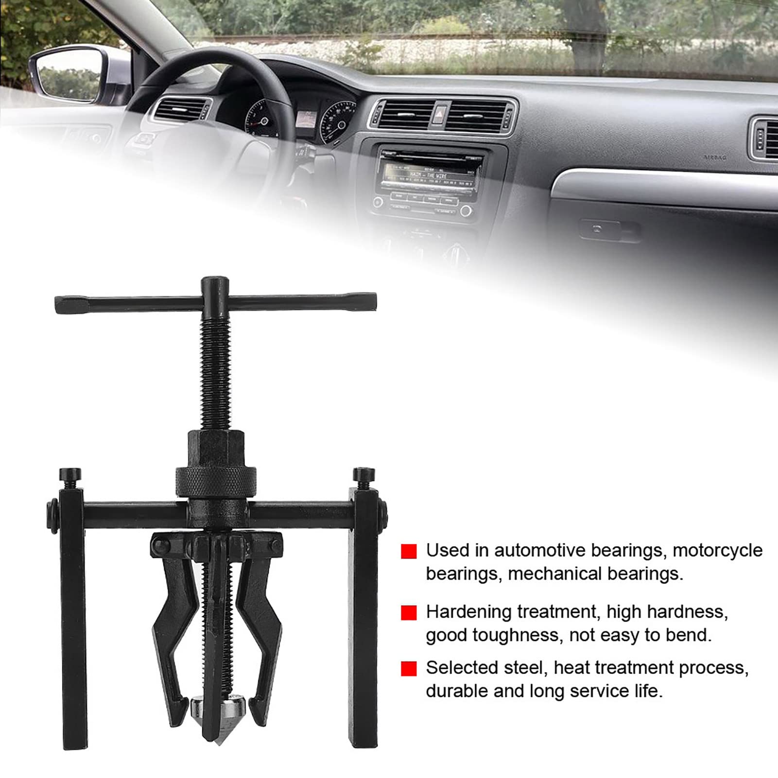 Estrattore a 3 Ganasce Cuscinetto Interno, estrattore Automatico a 3 Ganasce Cuscinetto Interno in Acciaio forgiato attrezzo estrattore a 3 Ganasce Accessori Esterni per Auto