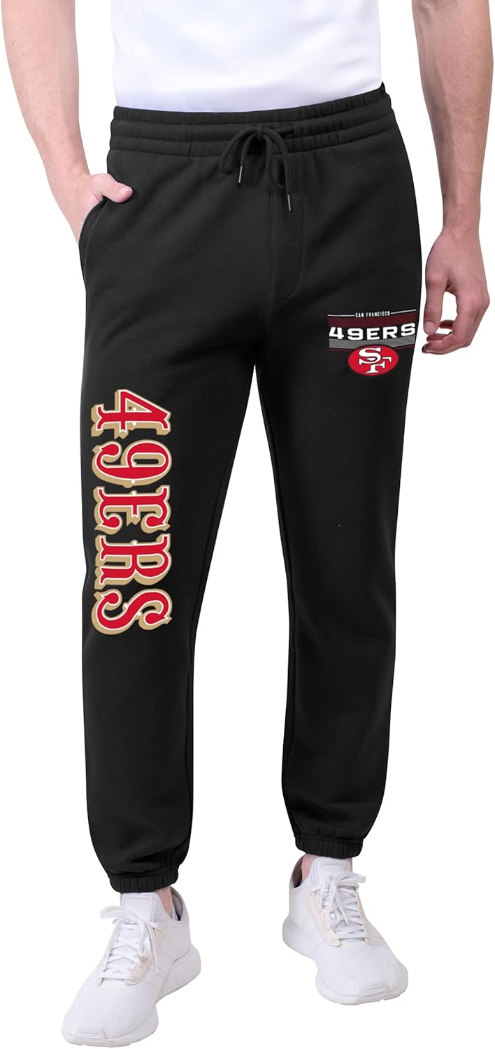 Ultra Game Men's NFL Official Super Soft Game Day Jogger Sweatpants