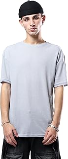 ريفين تي شيرت رجالي من القطن بأكمام الكوع بنمط ذاتي عصري