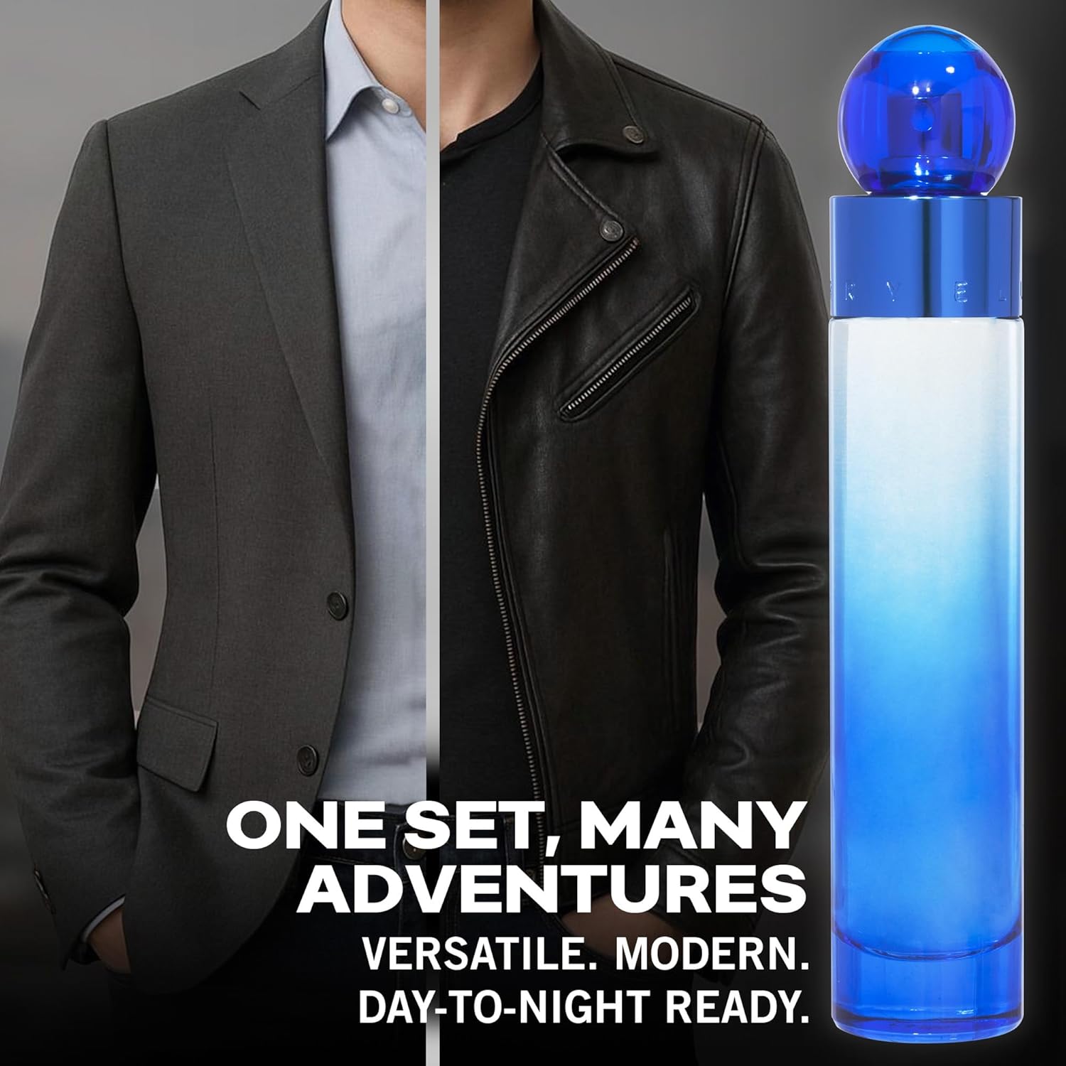 360 Very Blue by Perry Ellis for Men - 3 Pc Gift Set 3.4oz EDT Spray, 0.25oz EDT Spray, 3oz Shower Gel