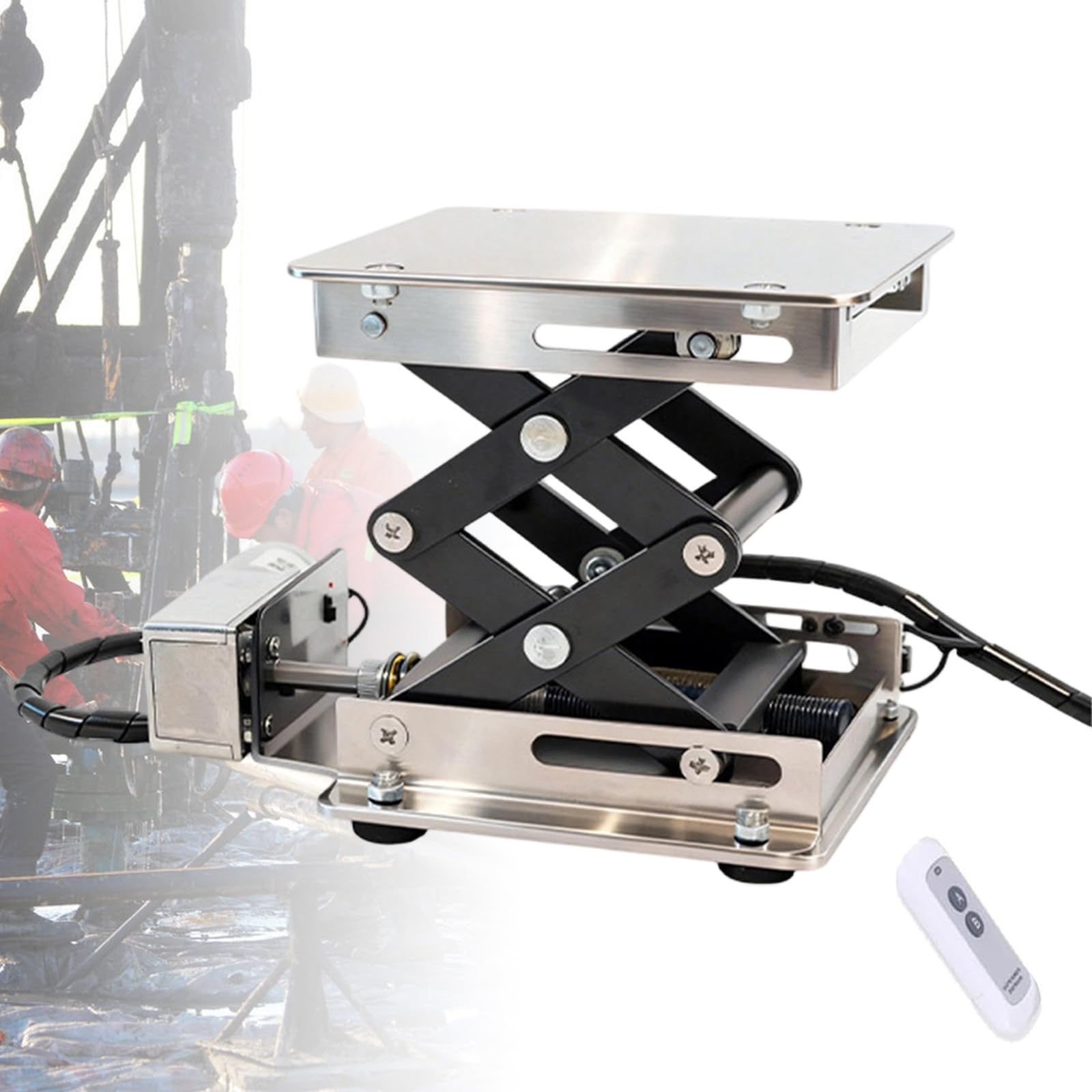 GwlThixion Stainless Steel Lifting Platform, 200x200MM Electric Stainless Steel Lifting Platform, Load Capacity 10kg, For Laboratory And Industrial Use 100 * 100MM
