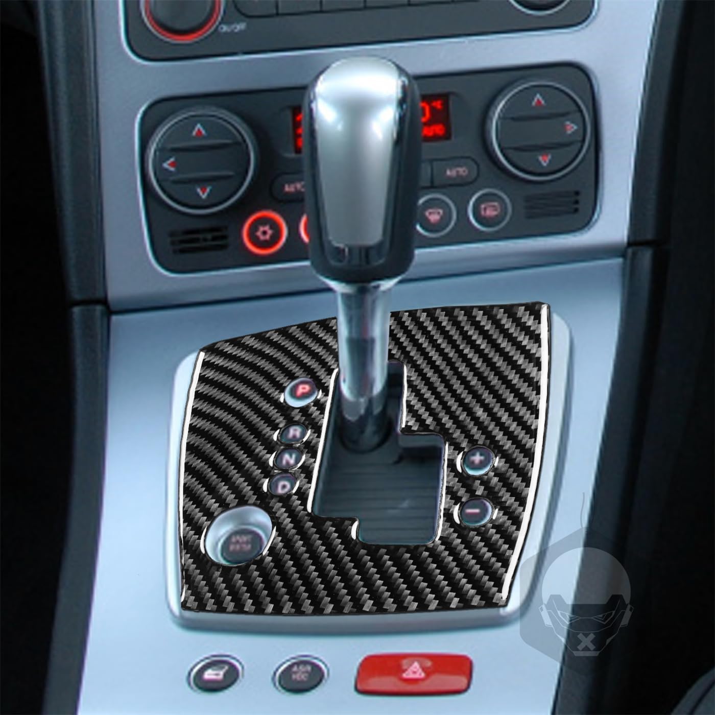 Romeo 159 2005-2011 Alfa Compatible with Car Interior Self Adhesive Dashboard Carbon Fiber Black Sticker A20 (Gear Panel Type B)