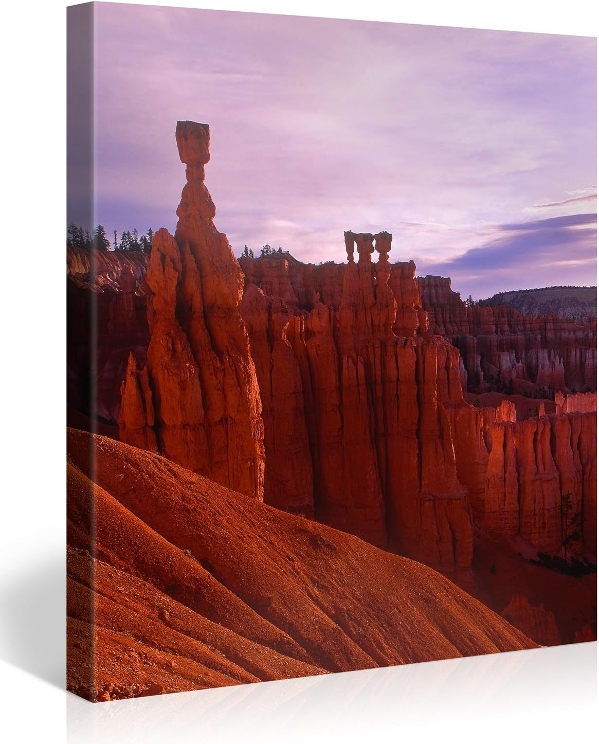 Large Canvas Print Wall Art – THOR'S HAMMER SUNRISE – 30x30 Inch Nature Landscape Canvas Picture Stretched On A Wooden Frame – Giclee Canvas Printing – Hanging Wall Deco Picture / e3799