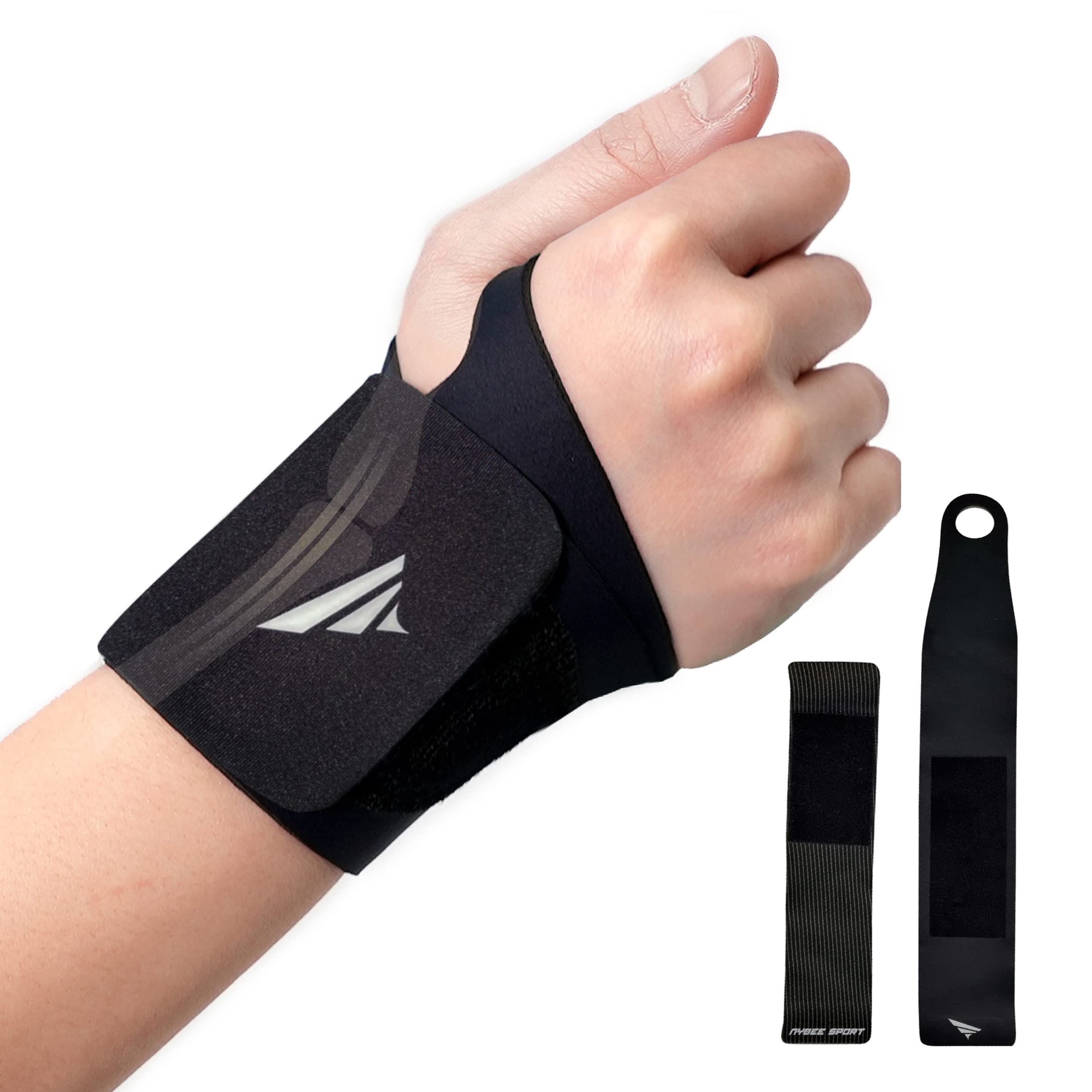NYBEESport Coppernova BoostFlex Advanced Compression Wrist Strap - Maximum Performance and Injury Prevention for Gym, Weightlifting, Tennis, Golf, and Active Lifestyles - Pro Grade Materials, Ultra