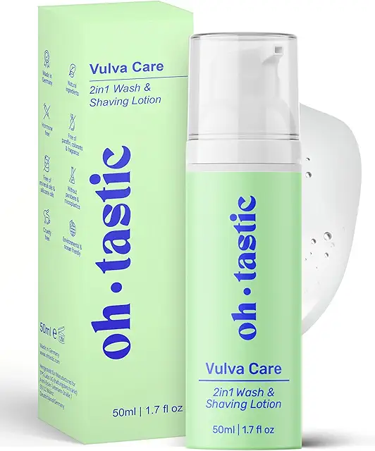 2in1 Intim Wash & Shaving Gel - Anti Rasierpickel & Rasurbrand, Sensitive Damenpflege