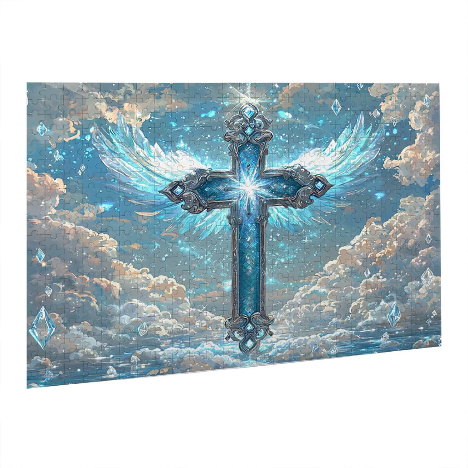 Jigsaw Puzzle, 1000 Pezzi Puzzle Classici, Croce Puzzle Rilassamento Intelligence, Mpossibile Difficile Puzzle Impegnativo per Adulti Puzzle Gioco Familiare, Regalo per Amore Amico fr0-493