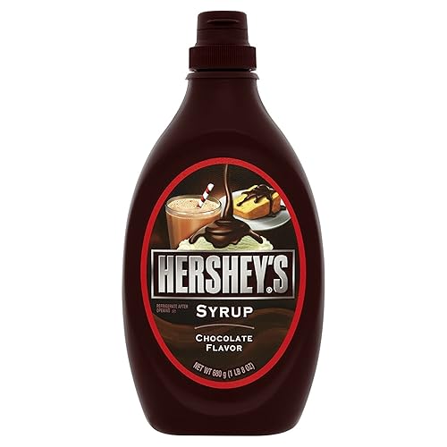 Hershey's Jarabe, sabor a chocolate genuino, 24 oz, (paquete de 3)