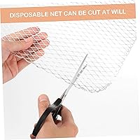 Vista 7 de Luxshiny Alfombrilla de malla para barbacoa 10 piezas desechables para parrilla, forros para parrilla, sartenes de aluminio resistentes