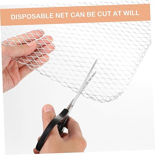 Miniatura 7 de Luxshiny Alfombrilla de malla para barbacoa 10 piezas desechables para parrilla, forros para parrilla, sartenes de aluminio resistentes y