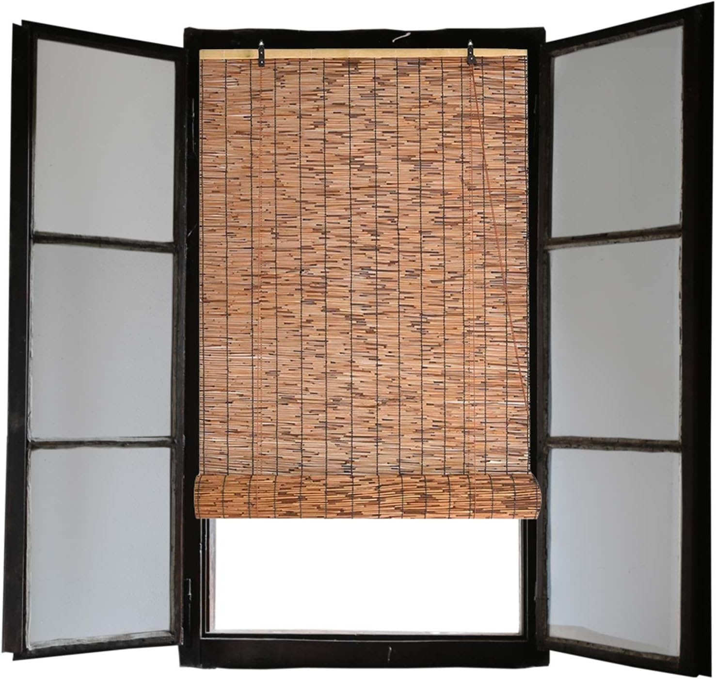 Amazon.com: KHEDDO Roll Up Window Blinds Indoor/Outdoor, Cordless Reed ...