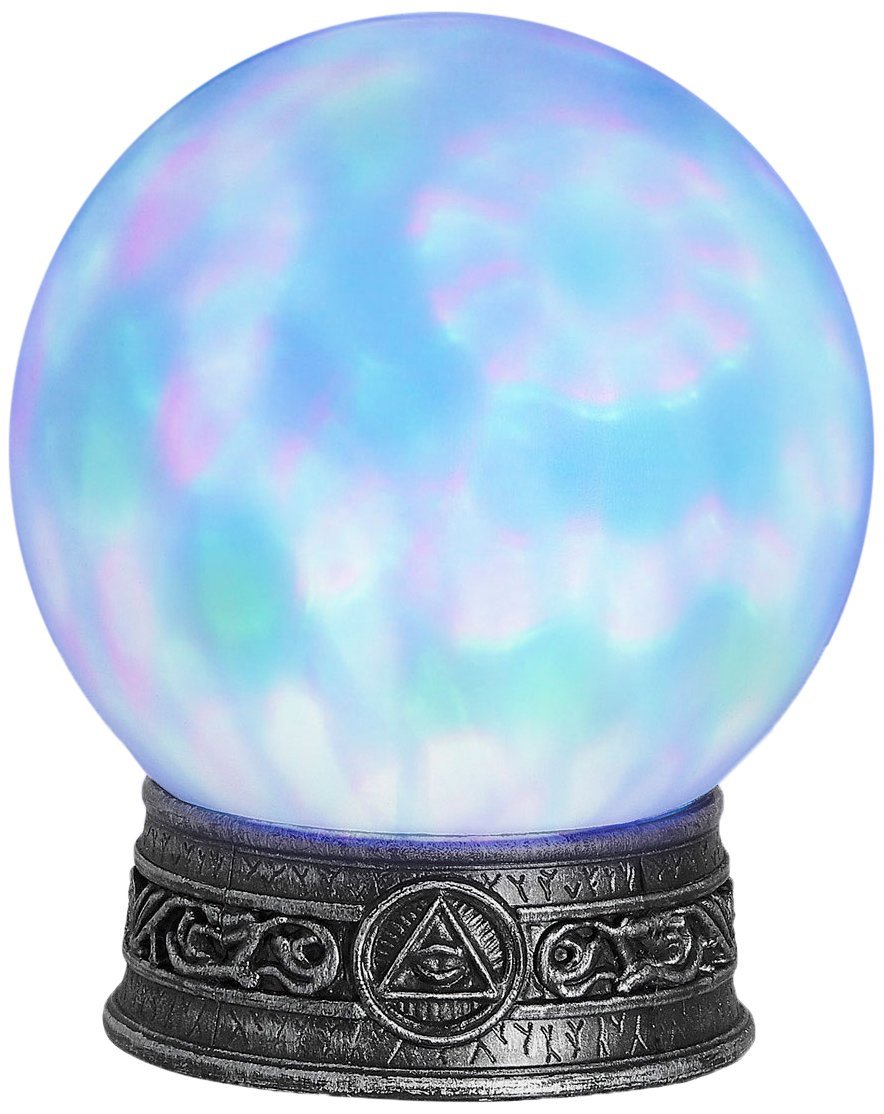 W WIDMANN MILANO Party Fashion - Crystal Ball with Kaleidoscopic Lights Color Changing and Mysterious Sounds, Wizards, Witches, Halloween, Carnival, Theme Parties