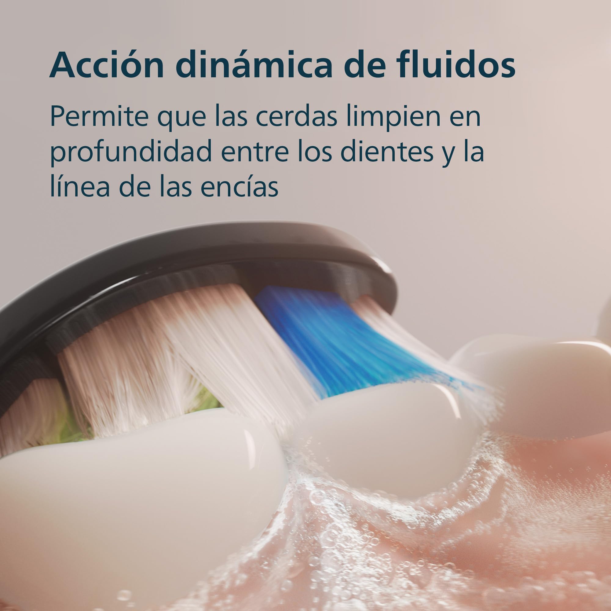 Philips Sonicare 5300 cepillo dental eléctrico, sónico con 2 niveles de intensidad, alerta de presión, EasyStart, SmarTimer y BrushPacer, negro, modelo HX7101/01 [Nueva Tecnología]