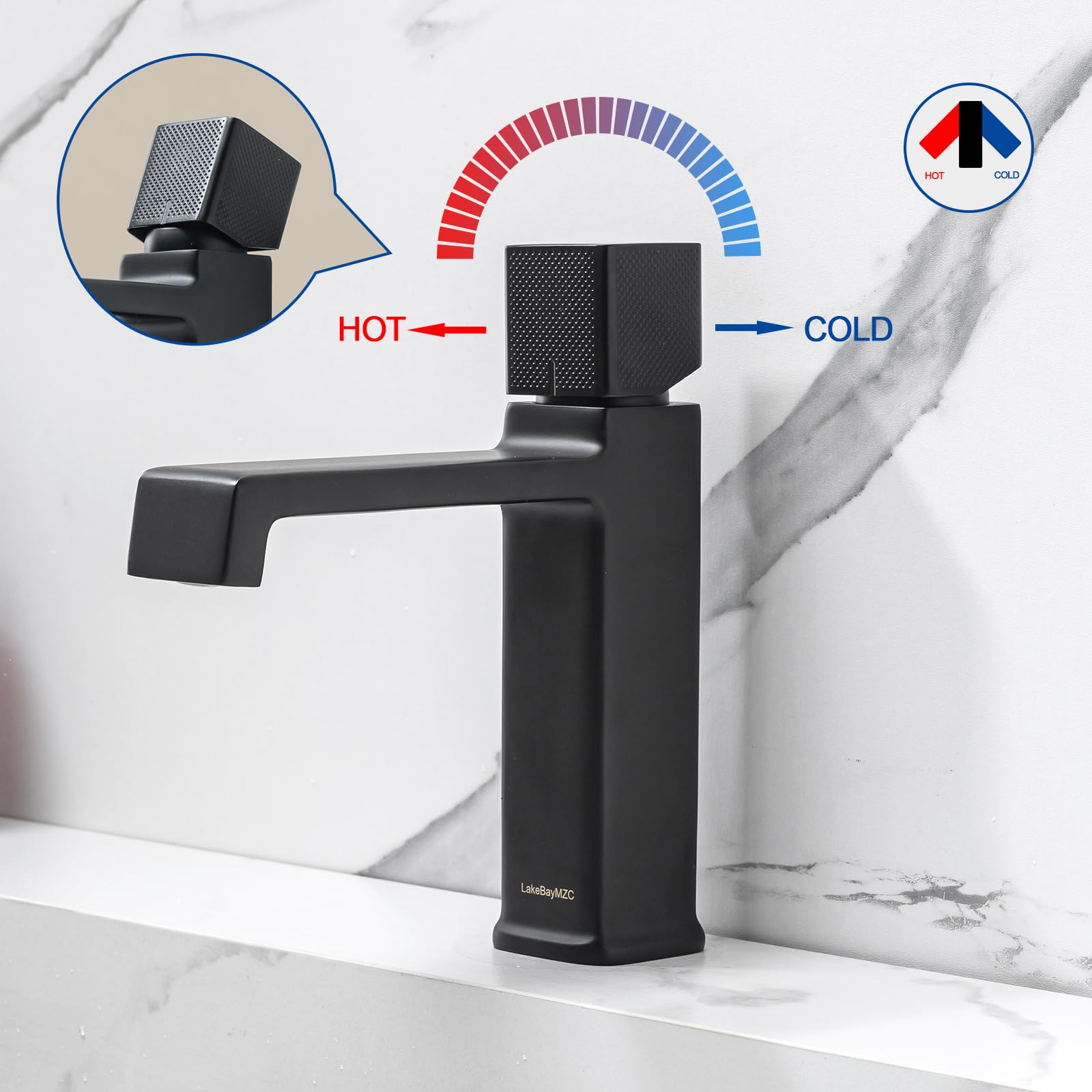 Rubinetto a cascata per bagno dorato miscelatore in ottone senza saltarello altezza sotto il beccuccio mm stile moderno elegante per lavabo lavandino | Leroy Merlin