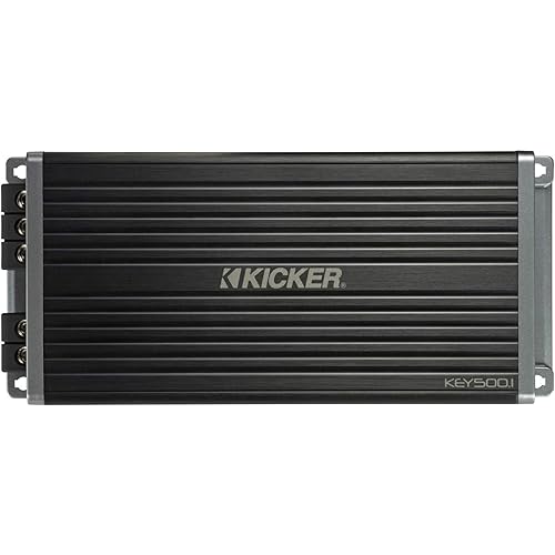 Kicker 47KEY5001 500-Watt Mono Channel Amp with Start/Stop Capability