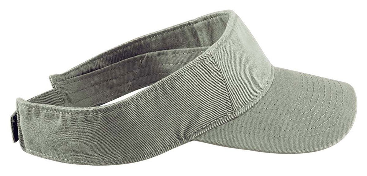 Authentic PigmentDirect-Dyed Twill Visor Cap, Cilantro, One Size
