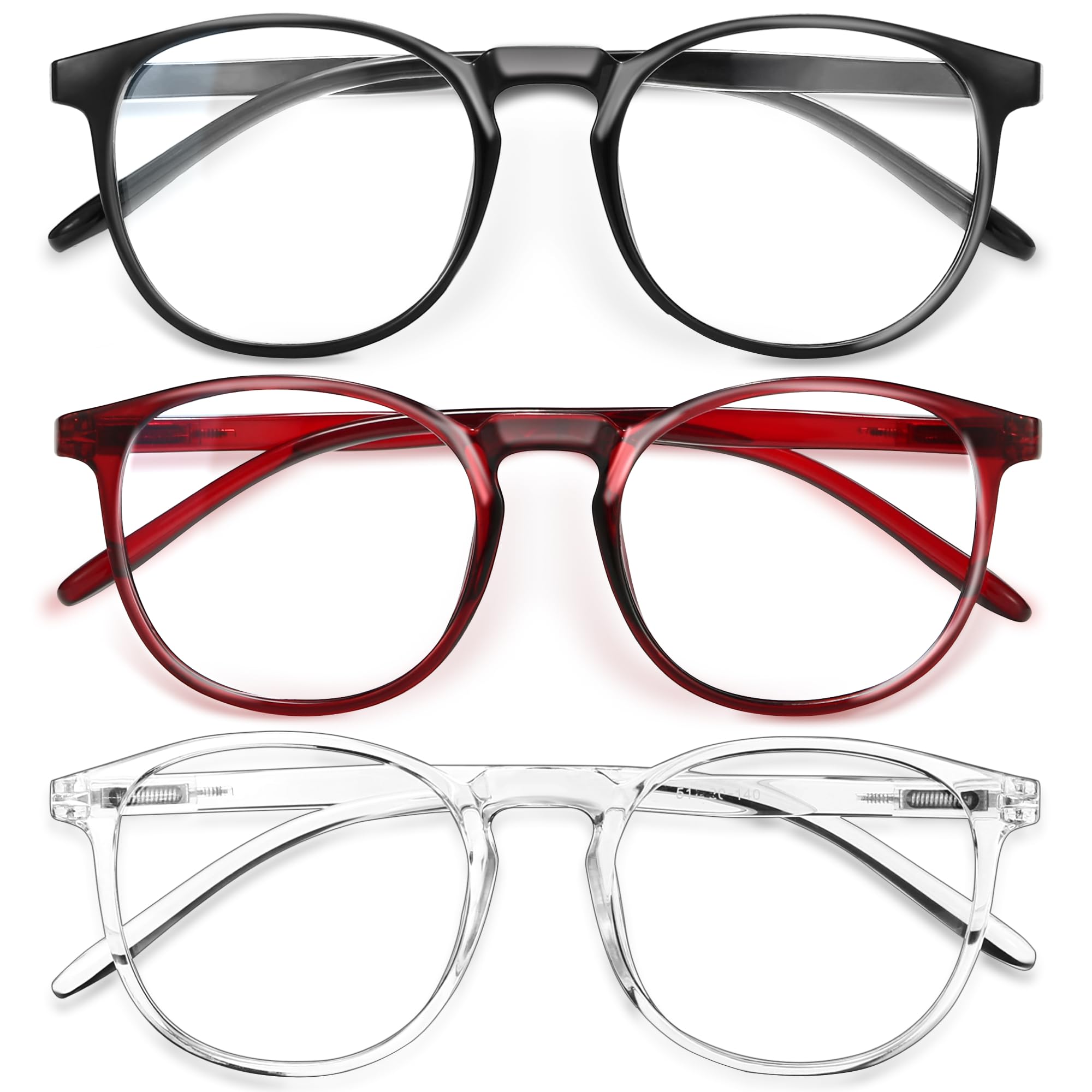IBOANN Blue Light Blocking Glasses for Women - 3 Pack