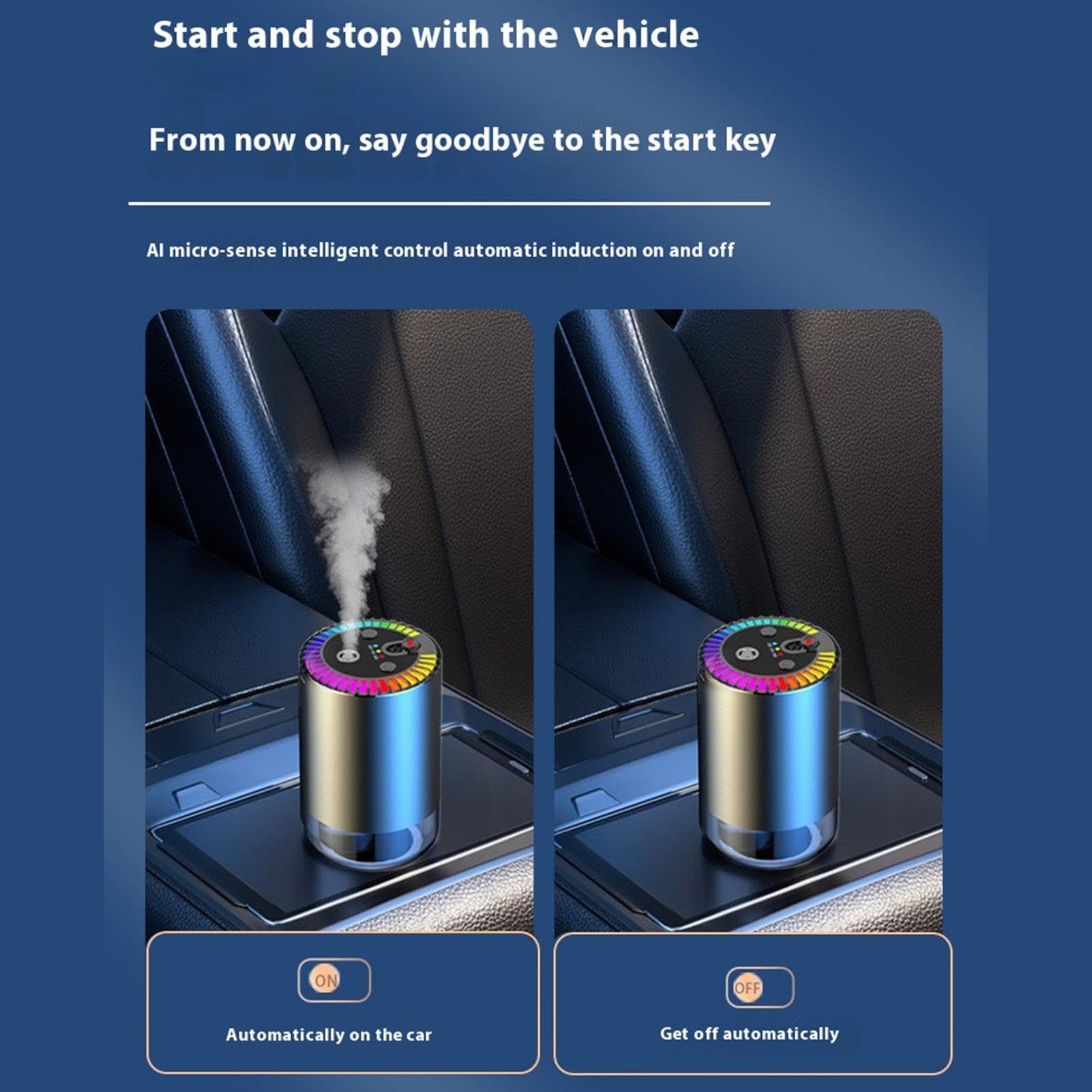 Diffuseur De Désodorisant Pour Voiture,Diffuseur De Désodorisant Pour Voiture - Diffuseur d'aromathérapie automatique,Spray d'aromathérapie automatique romantique, diffuseur d'air de parfum de véhicul