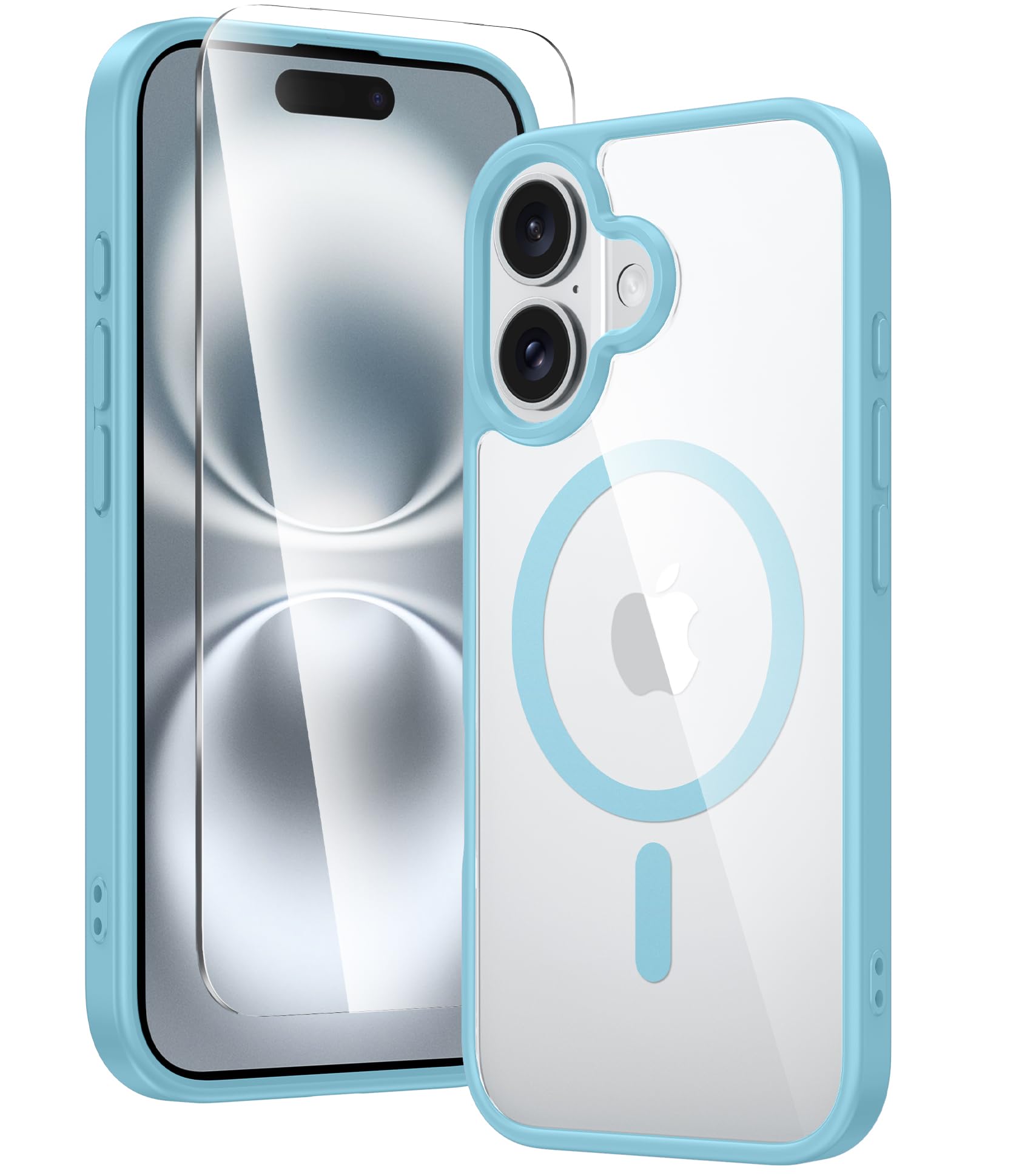 Amazon.com: FNTCASE for iPhone 16 Plus Case: Clear Case Magnetic ...