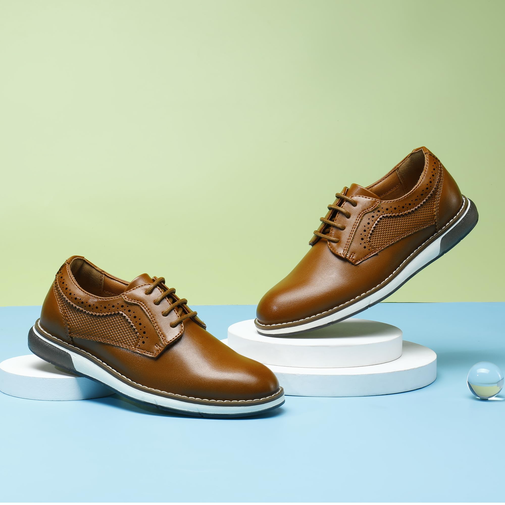 Bruno Marc Scarpe da ginnastica formali da ragazzo Oxford Comfort Uniforme Casual Dress