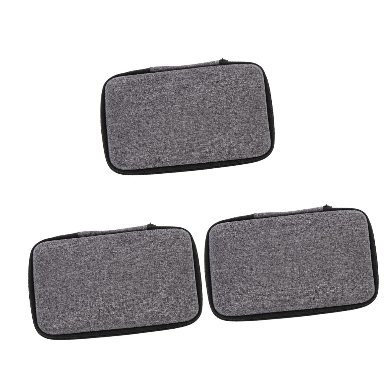 Milisten 3pcs Microphone Storage Bag Wireless Microphone Hard Case Portable Cable Organizer Earphone Storage Pouch Wireless Lavalier Microphone Bag Water Proof Travel Eva Accessories