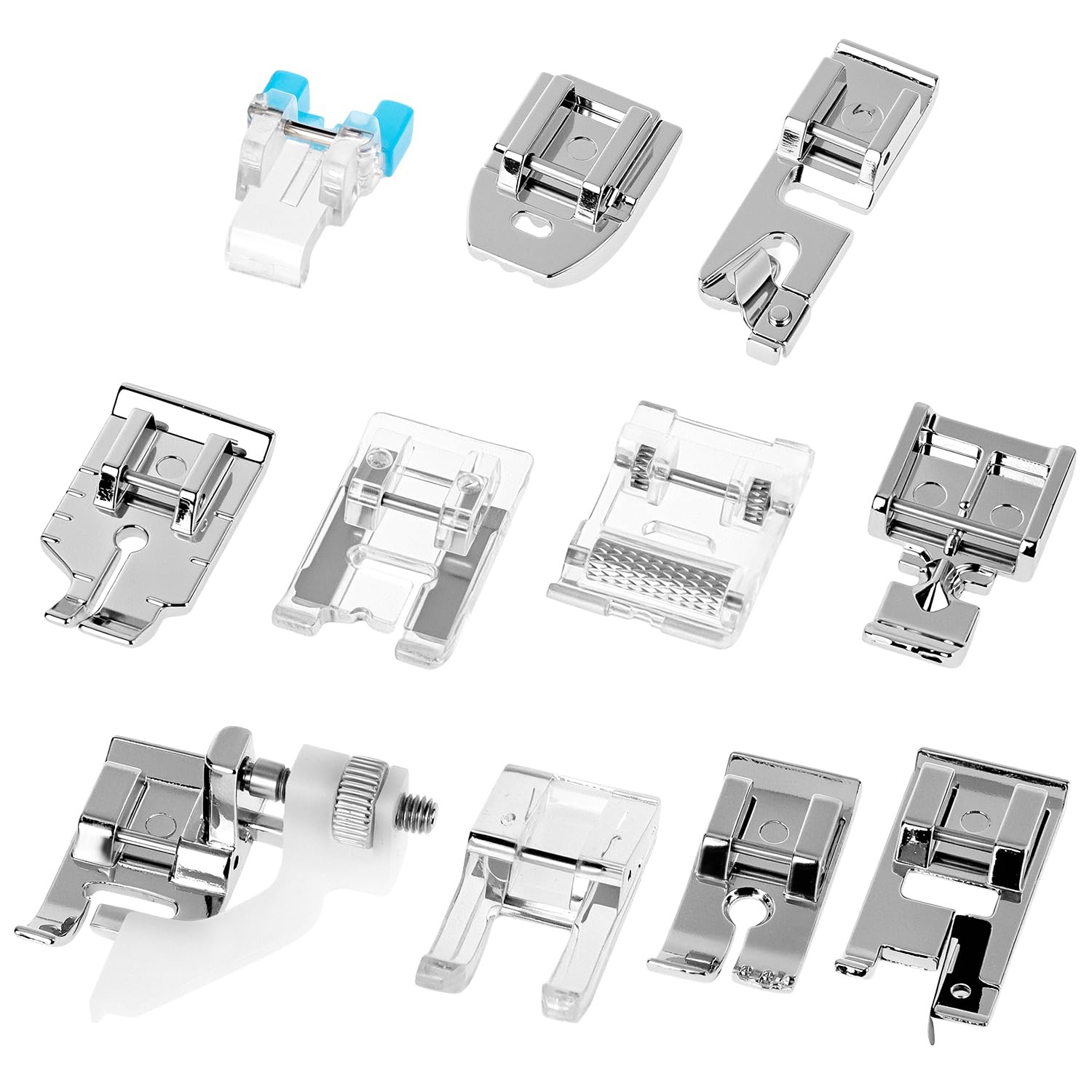 Qwork Qwork® 11Pcs Sewing Machine Feet,Presser Feet,Suitable For Low Shank Sewing Machines And Most Home Sewing Machines