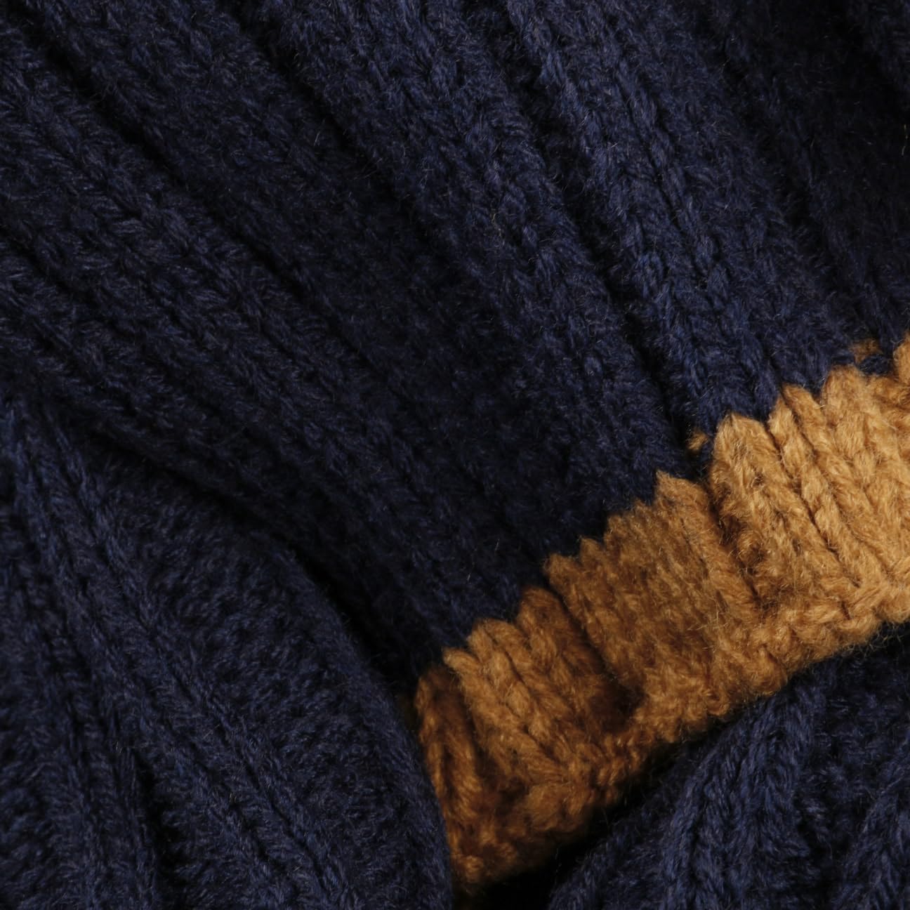 bugatti Sciarpa Contrast Edge Donna/Uomo - invernale da uomo a maglia Inverno autunno/inverno