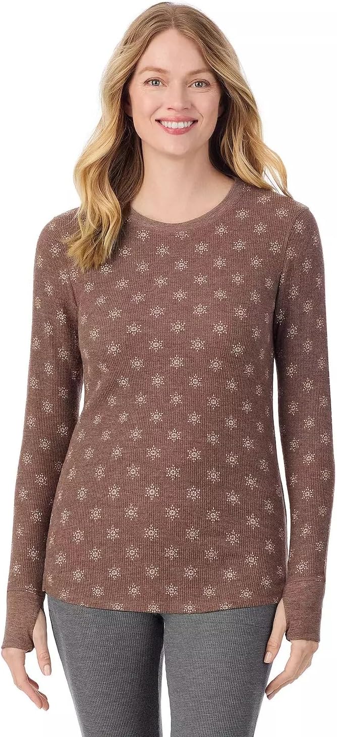 Warm Stretch Thermal Crew with Thumbholes by Cuddl Duds