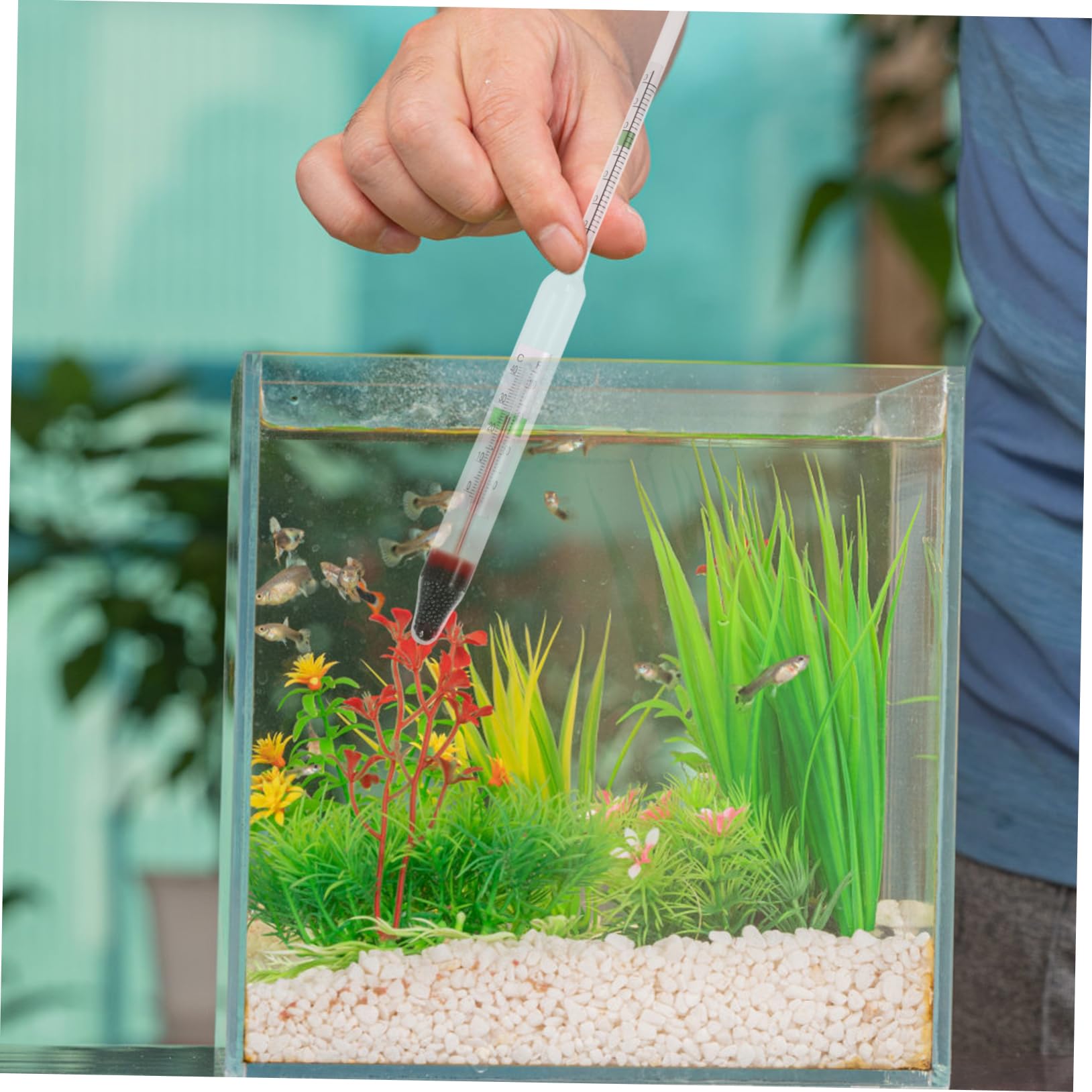 5sätze Hydrometer Für Aquarien Präziser Salzwassertester Mit Holzbox Und Kunststoffmesszylinder Für Meeresaquakultur Und Wasserqualitätsüberwachung