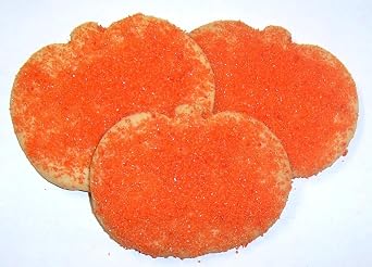 Scotts Cakes White Pumpkin Shaped Cookie with Orange Sugar in a 1 Pound White Bakery Box