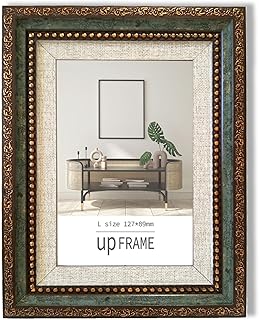 Antique Style Photo Frame Stylish Photo Frame Stylish Resin Hanging Retro Antique Vintage Wall Hanging Desktop Vertical Horizontal Picture Frame Photo L Version, Green