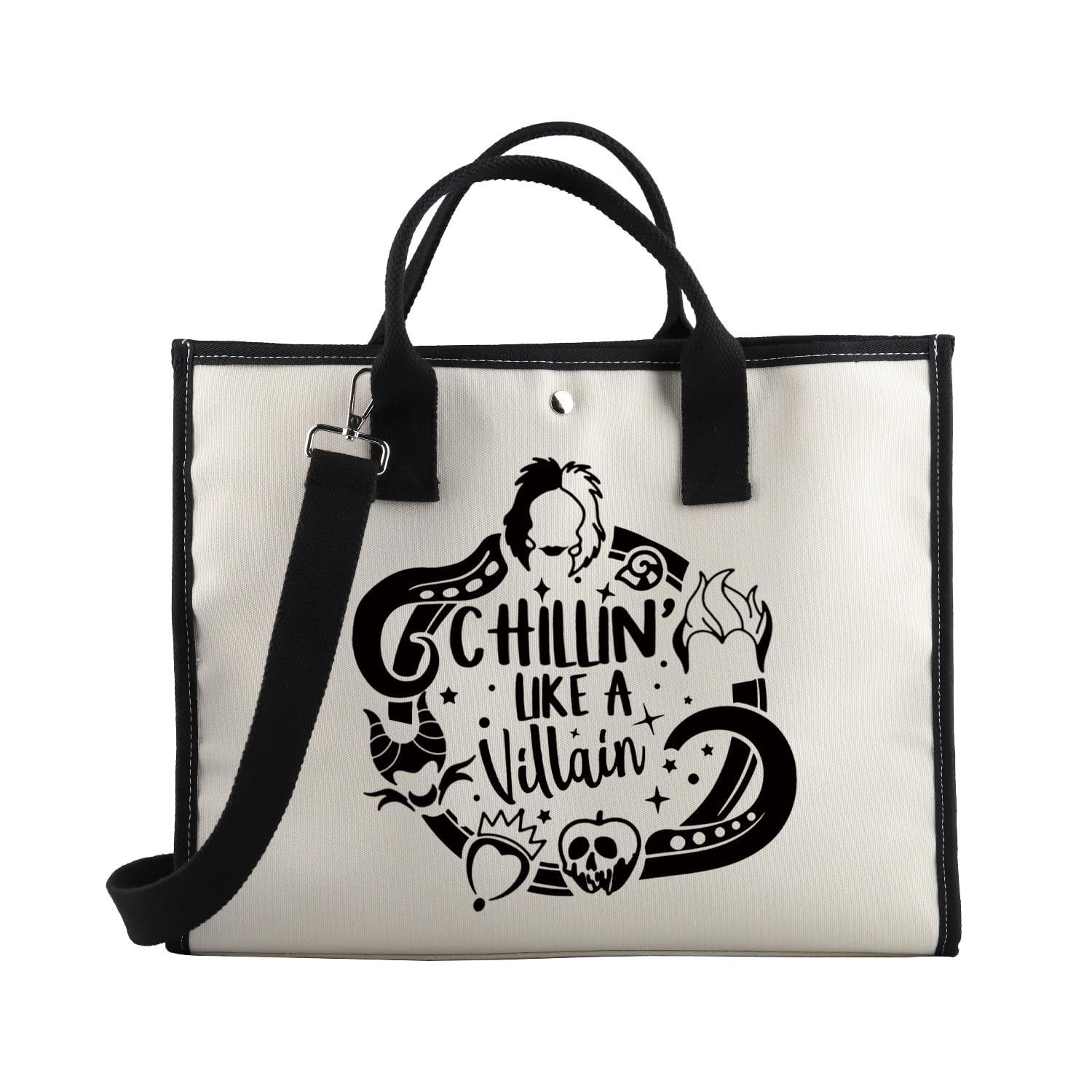 BDPWSS Villain Tote Bag Villain Fans Gift Chillin' Like a Villain Travel Pouch Villain Queen Fans Gift Bad Witches Handbag