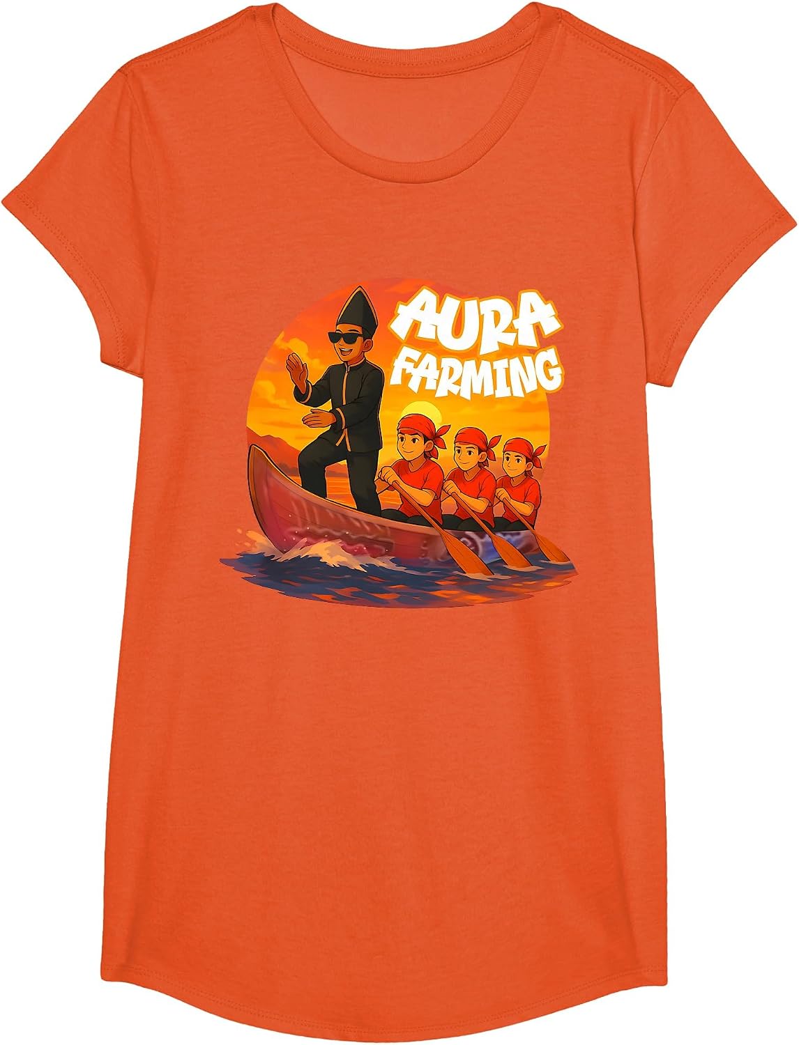 Indonesian Boat Racing Kid Viral Reaper Aura Farming Pacu T-Shirt