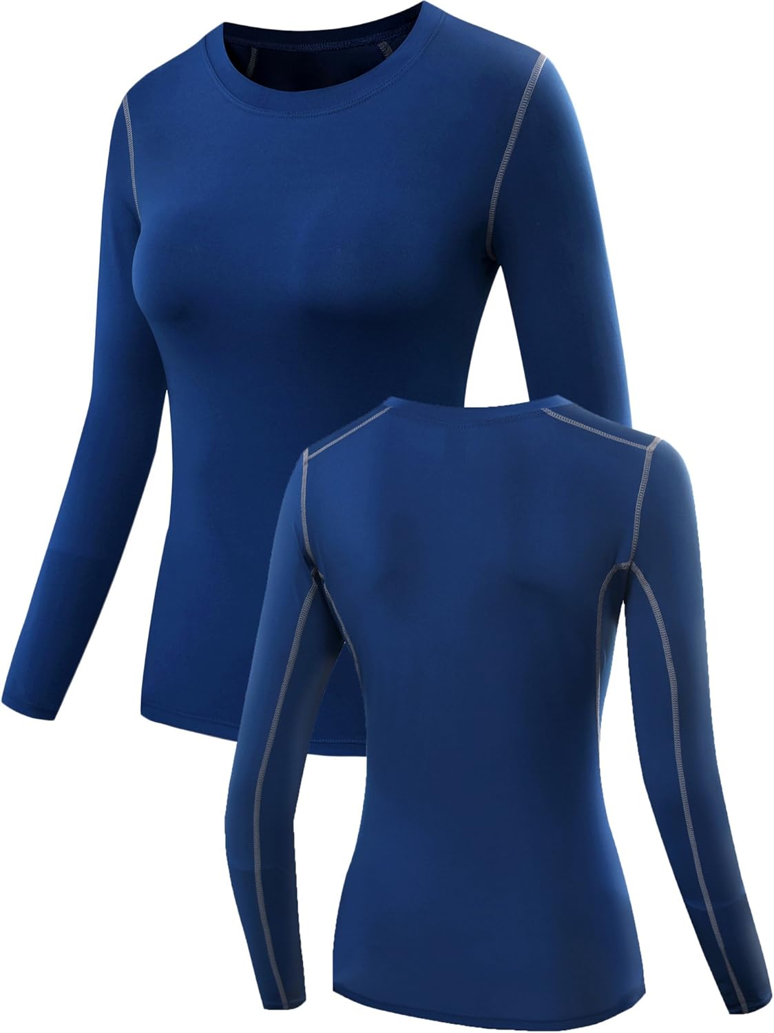 NELEUS Women's 3 Pack Athletic Compression Long Sleeve T Shirt Dry Fit - Image 5