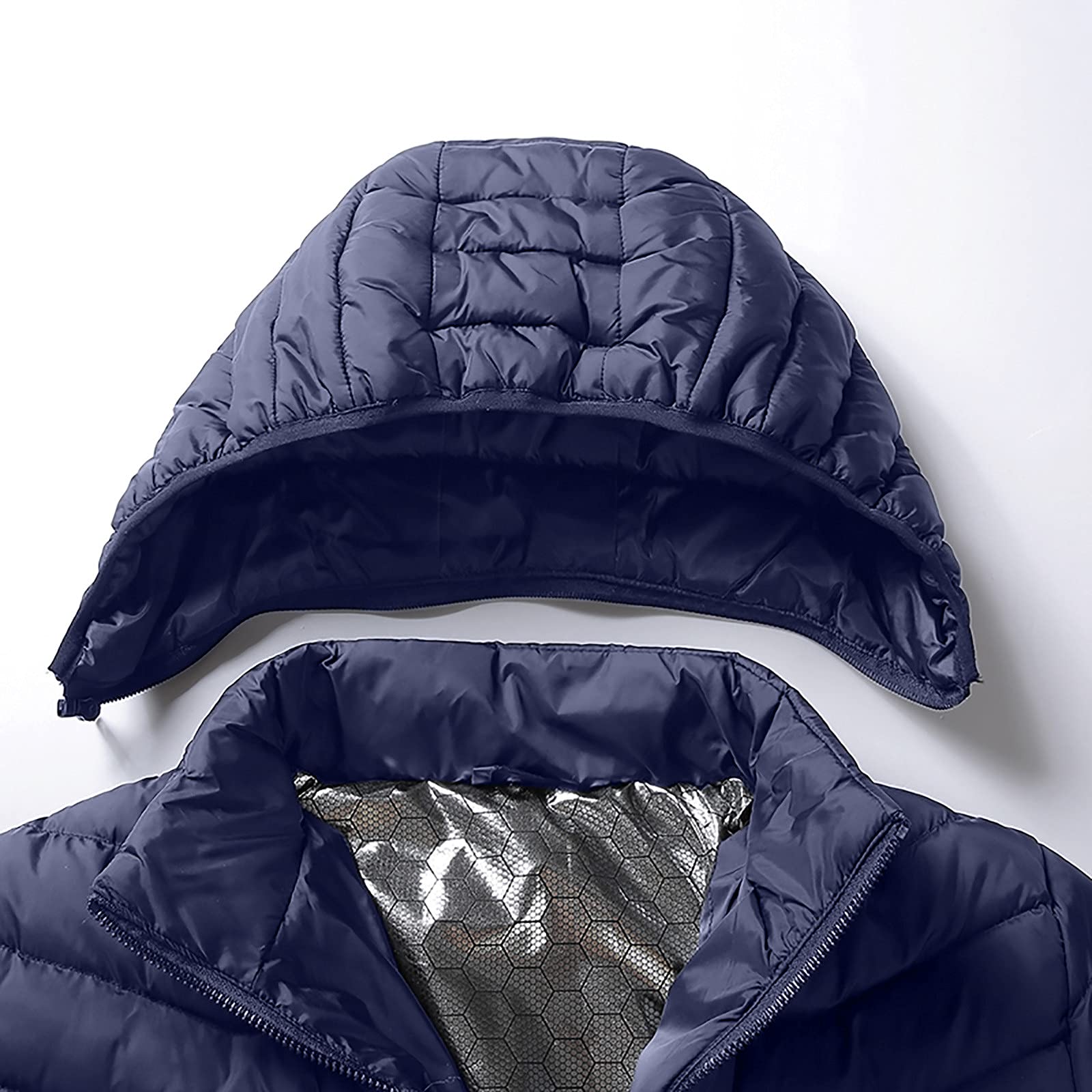 Chaleco calefaccionado,abrigo calefactable para mujer y, chaquetas calefactables con capucha para exteriores con 9 zonas de calefacción,calentador corporal eléctrico USB,chaquetas calefactables