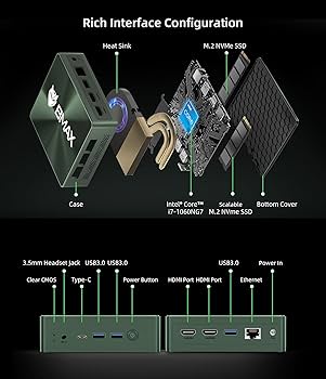 Amazon.com: Bmax B6 Power Mini PC 16GB LPDDR4 2133MHz / 1TGB