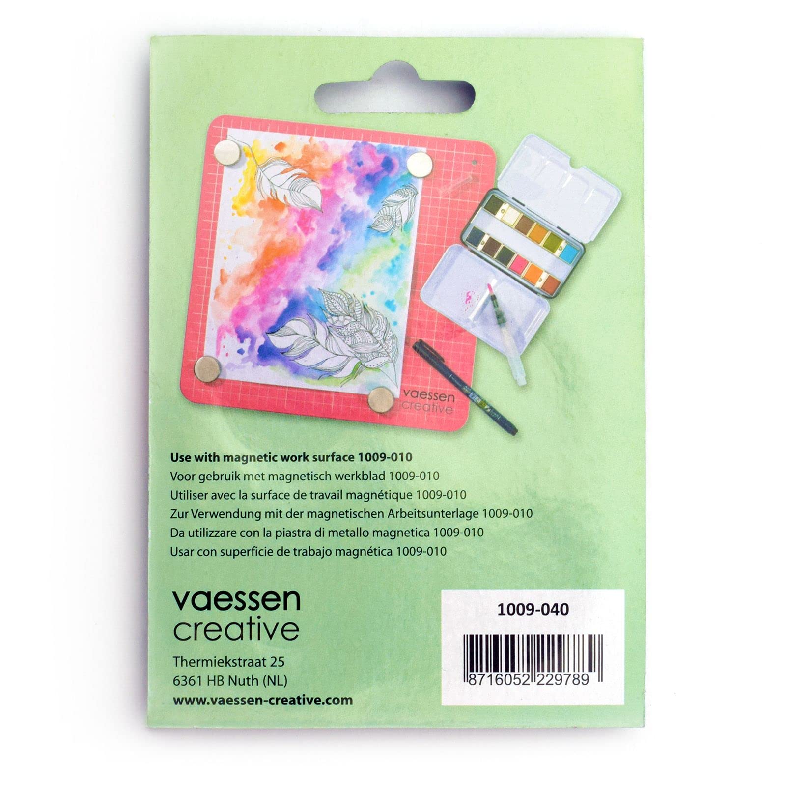 Vaessen Creative Work Easy Magnets Pack of 4, Silver, standard size - Image 4