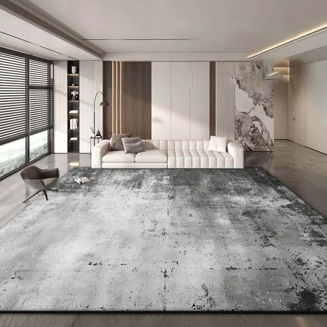 Tapis de salon abstrait 100x160 cm en flanelle douce pliable pour decoration minimaliste