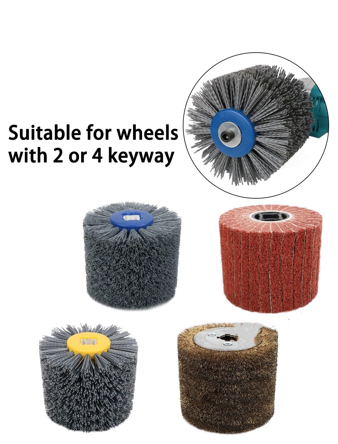 Polishing Wheel Axle Connection 100mm Polishing Machine Parts for Angle Grinders Polishing Wheel,M15.875