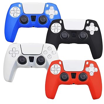 4 Pack Silicone Case Cover for Sony Playstation 5 PS5 DualSense Controller
