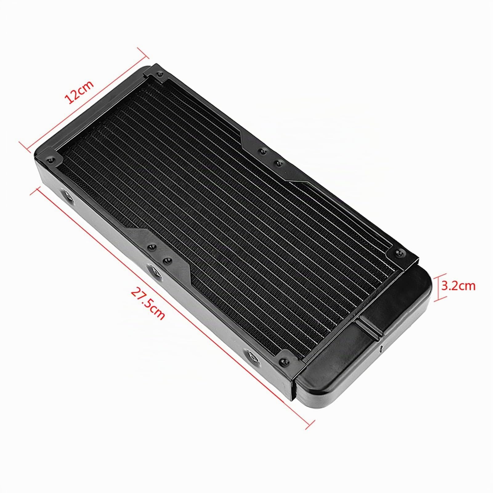 Radiatore per Computer da 240 Mm, Dispositivo di Raffreddamento Ad Acqua per Computer in Alluminio G4/1 per Dissipatore LED per CPU, di Raffreddamento a Liquido Fai-da-te per