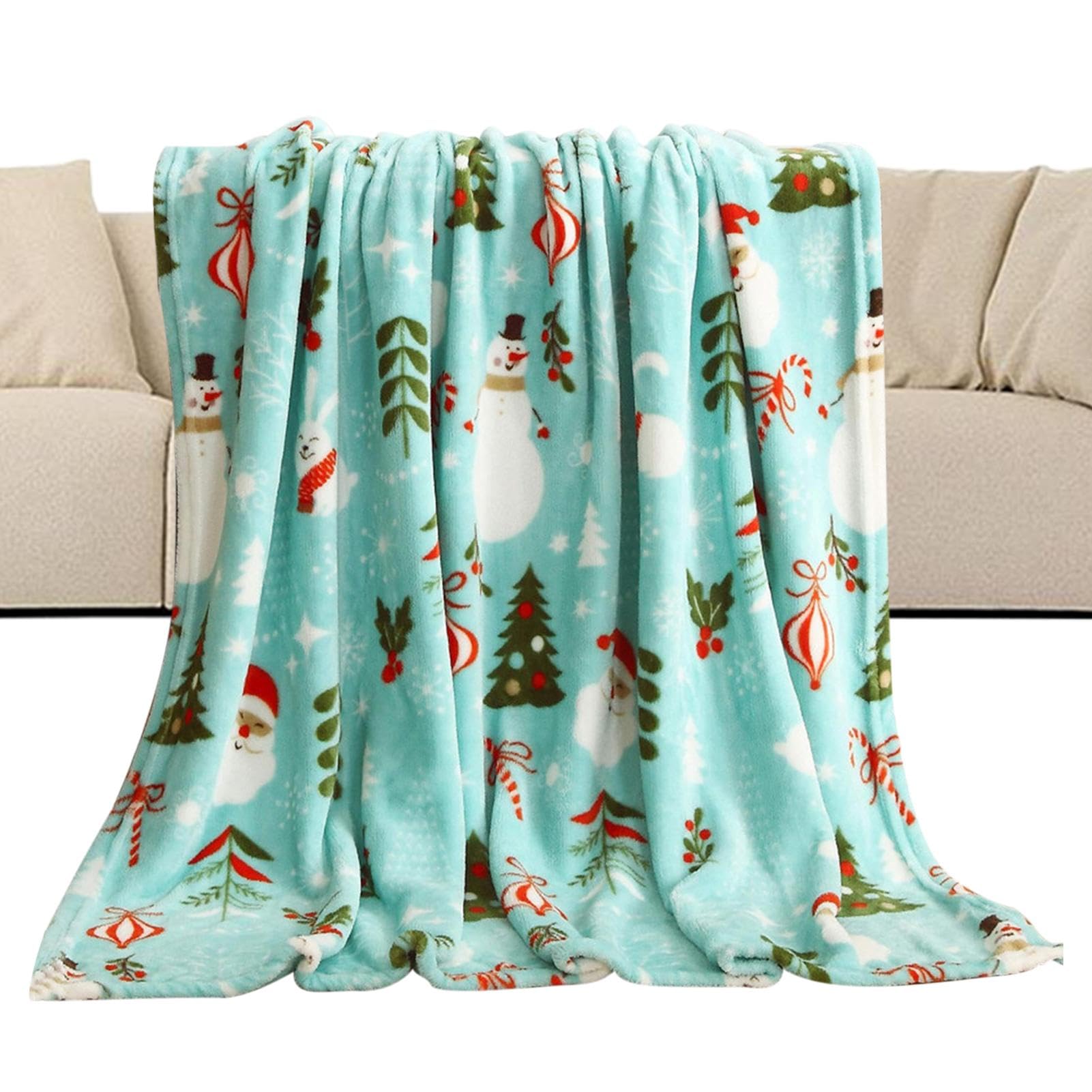 Plaid de Noël en flanelle la couverture d'hiver douce pour des souvenirs chaleureux