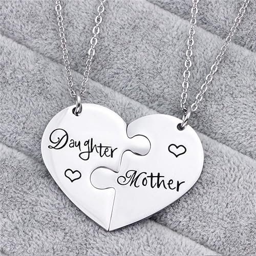 Miniatura 3 de iJuqi Collar de regalo para madre e hija, 2 collares para mamá de hija, regalos para mamá, regalos para hija, regalos para Navidad, Día de la Madre,