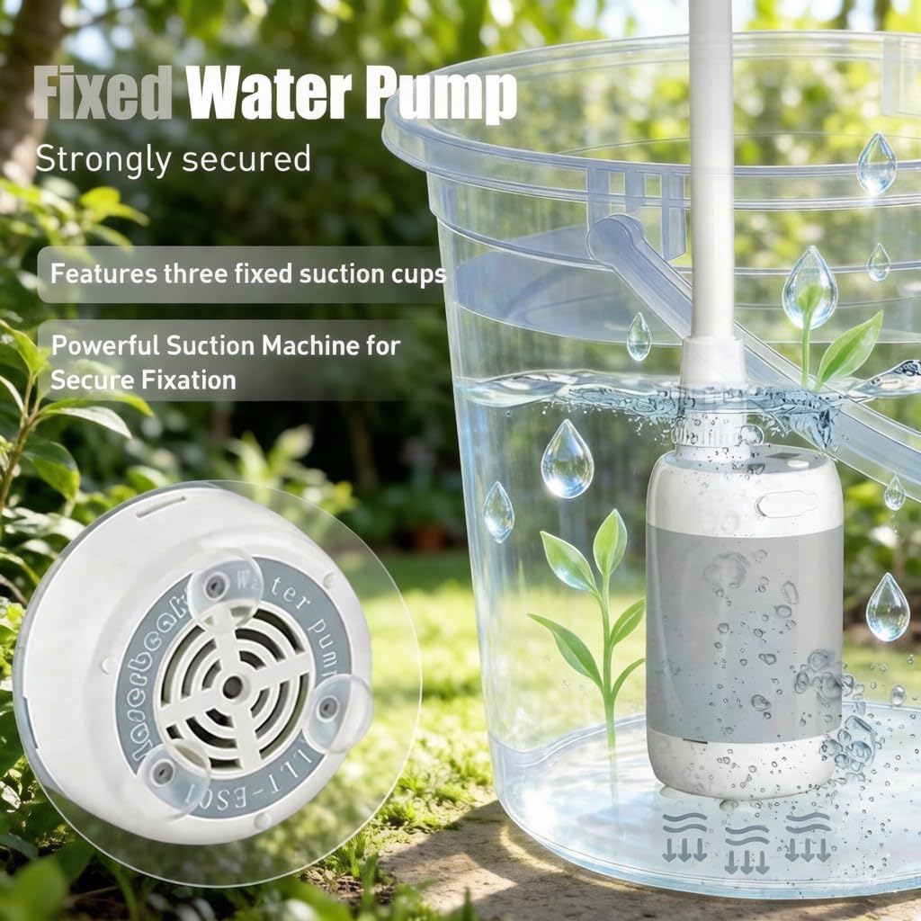 High-Efficiency Outdoor Shower: Adjustable 2-Speed Water Flow, 5200mAh Rechargeable Pump, Smart Digital Display (Temp/Battery), IPX7 Rated, Essential Camping Gear (Gray)