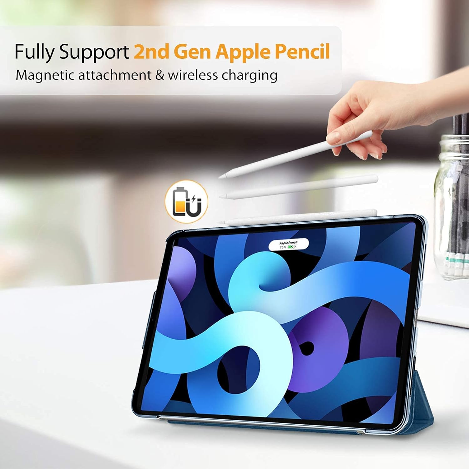 ProCase Keyboard Case for iPad Air 4th Gen 10.9” 2020 / iPad Pro 11" 2018 2020 (1st & 2nd Gen) Bundle with iPad Air 4 Case 10.9 Inch 2020 with Tablet Sleeve Case